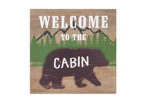 Welcome to the Cabin Wall Décor