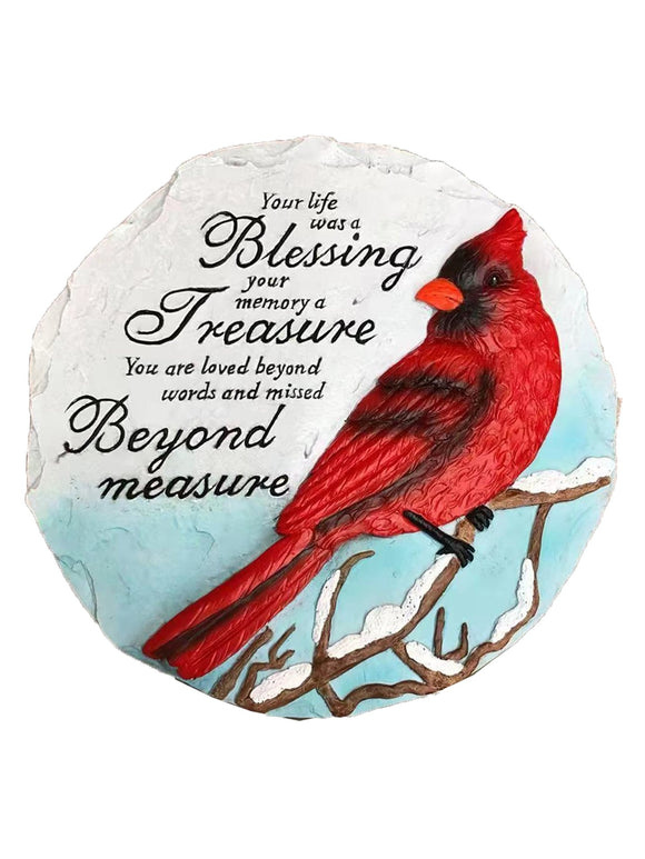 Cardinal Stepping Stone - Blessing