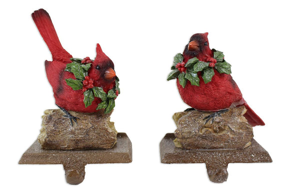 Cardinal Stocking Holders- Set of 2