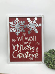 We Wish you a Merry Christmas Wall Decor