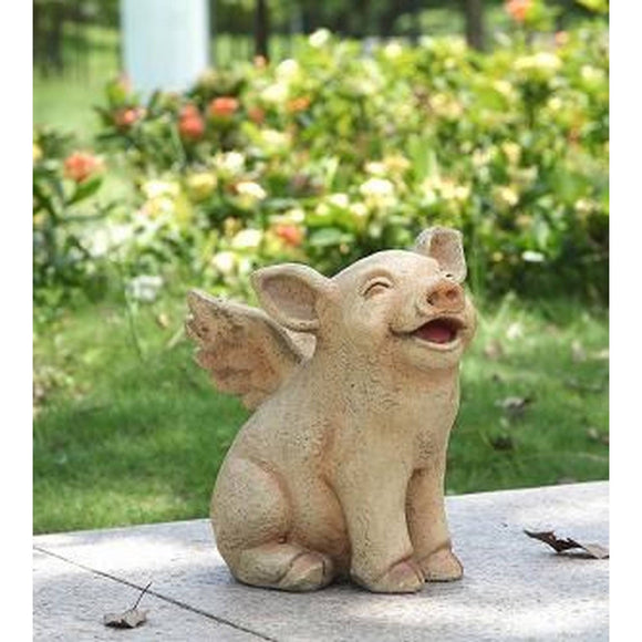 Pig with Wings Sitting