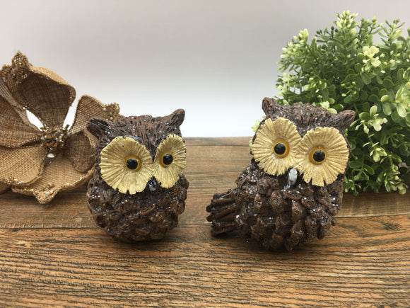 4” Brown Owls (Set)