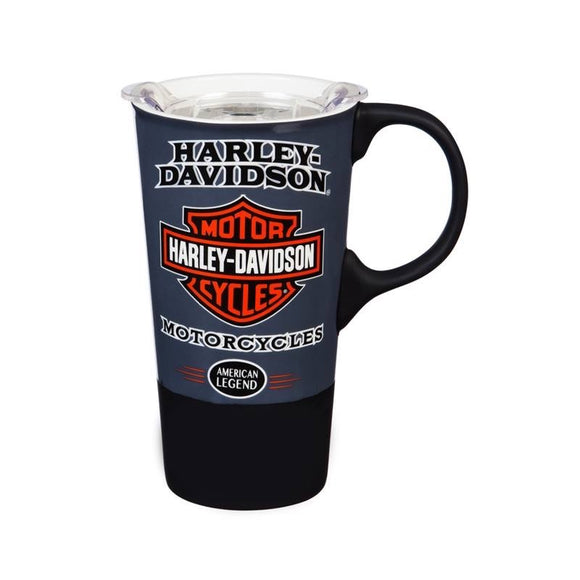 Harley Davidson - Ceramic 17oz Travel Cup with Silicone Handle