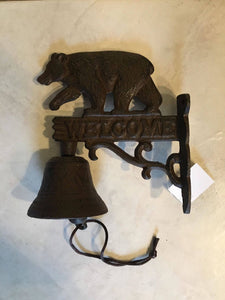 Bear Welcome Door Bell 6" x 6" ( Cast Iron)