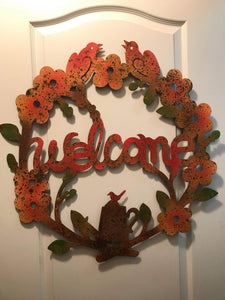 Welcome - Harvest Metal Wall Decor
