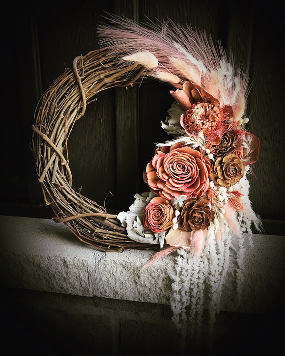 Dream Rose Wreath 12”
