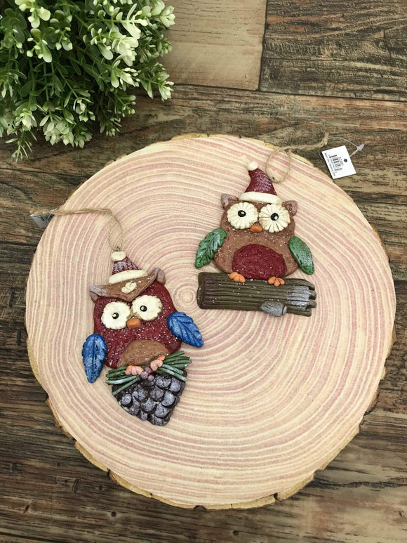 Ornaments - Owls Set of 2