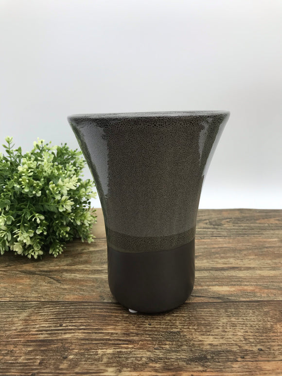 Vase/ Pot 7”x5.5” Opening (Green/Grey tones)