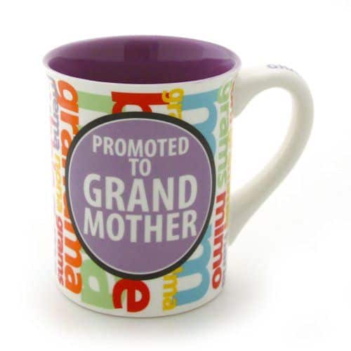 Our Name is Mud “Promoted to Grandma” Stoneware Mug, 16 oz.