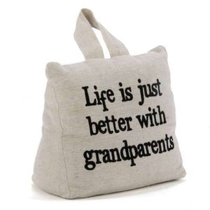 Life is just better with Grandparents" door stopper 6.5"x4"x7"H