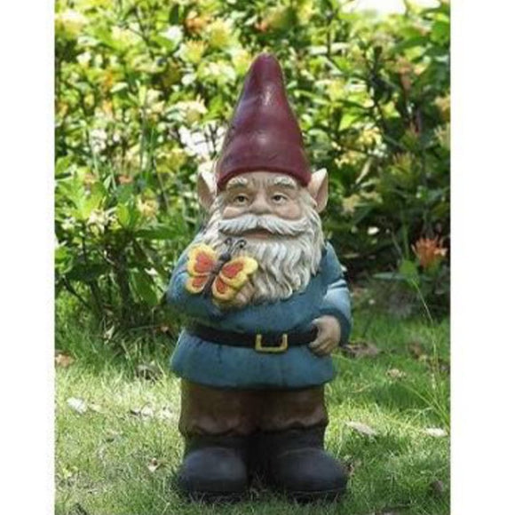 Gnome Holds Butterfly