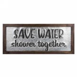 Metal Plaque - Save Water