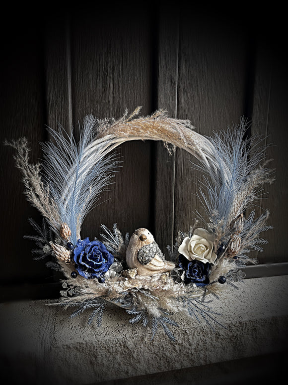 Sweet Holiday Bird Wreath