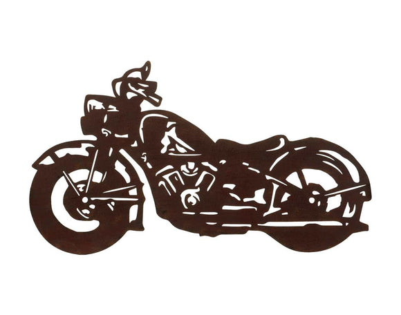 Rust Motorcycle Wall Art