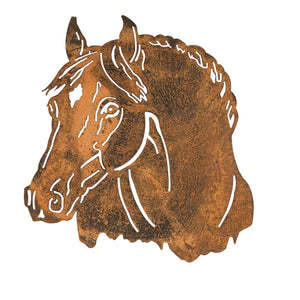 WALLDECOR-HORSE METAL