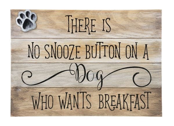 There is no snooze button on a dog who..