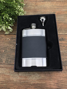 Stainless Steel 6oz Flask Set